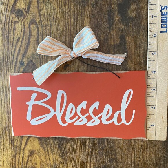 BLESSED Fall decorative sign hanging autumn decoration Thanksgiving sign decor - Picture 3 of 4